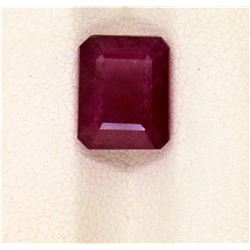 5.22ct  Ruby Emerald Cut