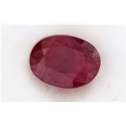 1.23ct Oval Shapr Ruby Dimension 8x6x2.8