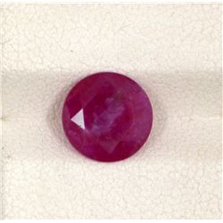 2.8ct  Ruby Round Cut