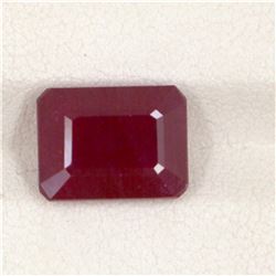 6.64ct  Ruby Emerald Cut