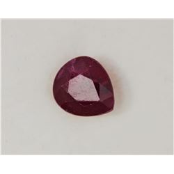 1.23ct Pear Shape Ruby Dimension 6.8x6.1x3.5