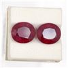 Image 1 : 10.36ct  Ruby Match Pair Oval Cut