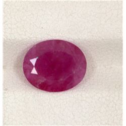 3.65ct  Ruby Oval Cut