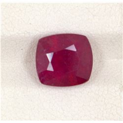 5.86ct  Ruby Cushion Cut