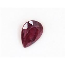 1.23ct Pear Shape Burma Ruby Dimension 7.6x5.6x3.9