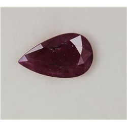 3.31ct Pear Shape Ruby Dimension 12.1x7.4x4.4