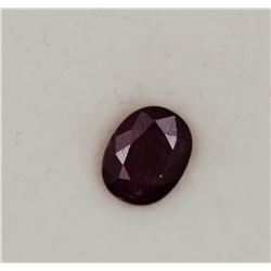 0.99ct Oval Shape Burma Ruby Dimension 6.3x5.2x3.4