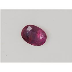 0.56ct Oval Shape Burma Ruby Dimension 6x4.9x2.1