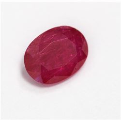 1.54ct Oval Shape Ruby Dimension8.1x6.2x3.1