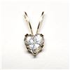 Image 1 : 14K YELLOW GOLD CUBIC ZIRCONIA  PENDANT