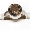 Image 3 : SILVER SMOKEY QUARTZ (5.1GM)  RING (~SIZE 8)