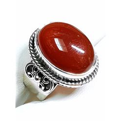 SILVER CARNELLION (7~GM)  RING