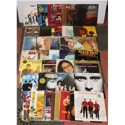 BOX OF RECORDS - ABBA; BOB SEGER; ROD STEWART;