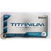 Image 1 : BOX OF 18 GOLF BALLS TITANIUM WILSON GOLF BALLS