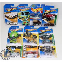 BOX OF 10 ASSORTED HOT WHEELS COLLECTIBLES