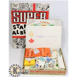 FLAT OF ASSORTED STAMPS