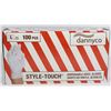 Image 1 : NEW DANNYCO SIZE L DISPOSABLE VINYL GLOVES
