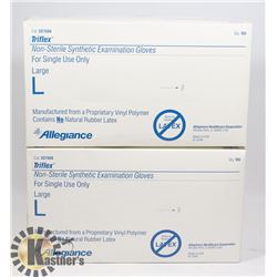 2 BOXES OF LARGE  ALLEGIANCE TRIFLEX SYNTHETIC