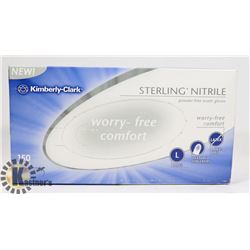 1 BOX OF LARGE SIZED EXAM GLOVES - KIMBERLY CLARK