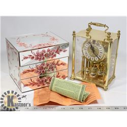 JEWELRY BOX WITH A CLOCK,A MIRROR JEWELRY BOX/