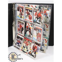 BINDER OF 30 NHL STAR GOALIES CARDS, ONLY INCLUDING