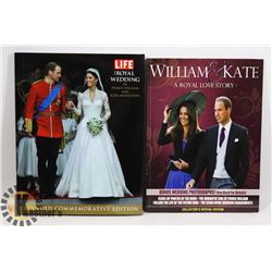 LOT OF TWO WILLIAM AND KATE ROYAL WEDDING BOOKS