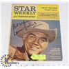 Image 1 : 1963 AUTOGRAPHED LORNE GREEN STAR WEEKLY COVER