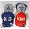 Image 1 : LOT OF 4 NEW NHL HATS
