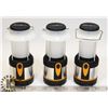 Image 1 : LOT OF 3 EDDIE BAUER 100 LUMEN LANTERNS WORKING