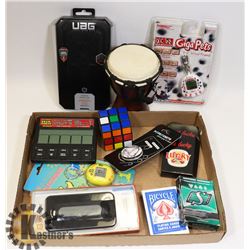VINTAGE GAME,NEW CARDS,RUBICS,IPHONE X CASE AND