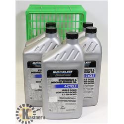 LOTS OF 5 I LITRE STERNDRIVE INBOARD ENGINE OIL