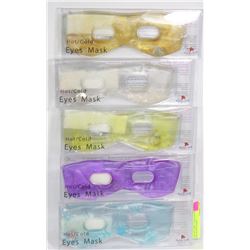 LOT OF 5 HOT / COLD EYE MASKS - HELPS WITH HEAD