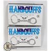 Image 1 : BUNDLE OF TWO HANDCUFFS WITH KEYS