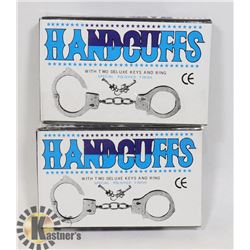 BUNDLE OF TWO HANDCUFFS WITH KEYS