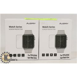 LOT OF 2 APPLE WATCH SCREEN PROTECTORS