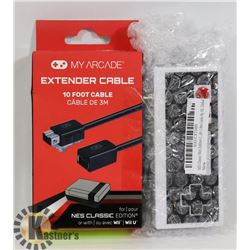 NEW CLASSIC NES MINI CONTROLLER & NEW 10' CONTROL