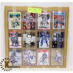 AUTOGRAPHED HOCKEY CARDS INCLUDING STEVE BOZEK;