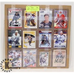 AUTOGRAPHED HOCKEY CARDS INCLUDING ZACH STORTINI;