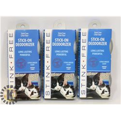 BUNDLE OF THREE NEW PACKS OF STINK FREE LITTER