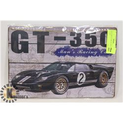 NEW FORD GT METAL SIGN (APPROX 12" X 8")