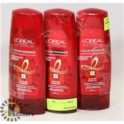 THREE BOTTLES OF LOREAL PARIS COLOR RADIANCE