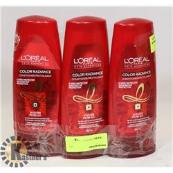 THREE BOTTLES OF LOREAL PARIS COLOR RADIANCE