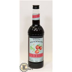 BOTTLE OF STRAWBERRY SYRUP DRINK FLAVOURING