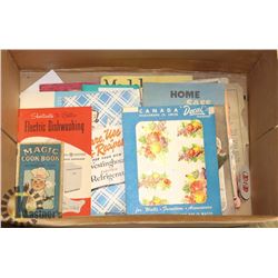 COLLECTION OF VINTAGE AND ANTIQUE COOKBOOKS