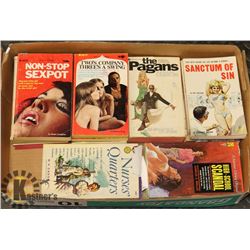 ASSORTED ESTATE LOT OF 1960S PULP FICTION NOVELS
