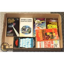 ESTATE BOX OF VINTAGE UFO BOOKS