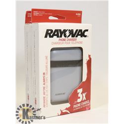 2 RAYOVAC 6000 MAH POWER BANKS / PHONE CHARGERS