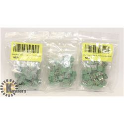 BUNDLE OF 2 POLE 5MM PC TERMINAL BLOCK 8A 250V