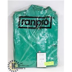 NEW RANPRO FLAME GUARD SZ L GREEN COAT