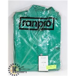 NEW RANPRO FLAME GUARD SZ L GREEN COAT